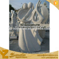 beautiful white stone abstract figure statue for garden decoration